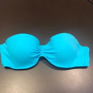 Blue Victoria Secret Bandeau Bikini Top